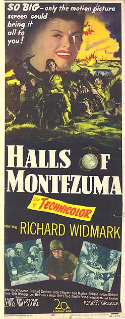 HALLS OF MOCTEZUMA (1950, Lewis Milestone) Situación desesperada