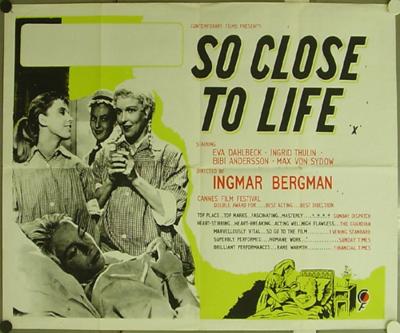 NÄRA LIVET (1958, Ingmar Bergman) En el umbral de la vida