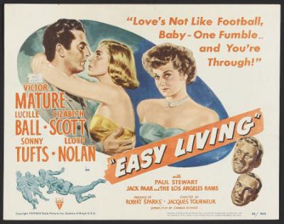 EASY LIVING (1949, Jacques Tourneur) [Vida fácil]