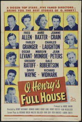 O. HENRYS FULL HOUSE (1952, Howard Hawks, Henry King, Henry Hathaway, Jean Negulesco y Henry Koster) Cuatro páginas de la vida