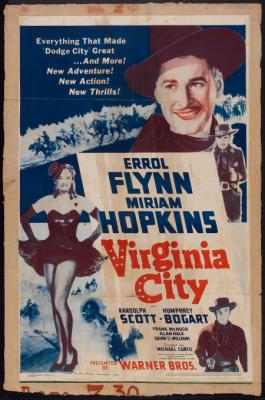 VIRGINIA CITY (1940, Michael Curtiz) Oro, amor y sangre