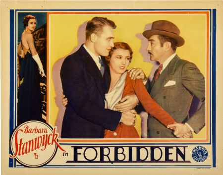 FORBIDDEN (1932, Frank Capra) Amor prohibido