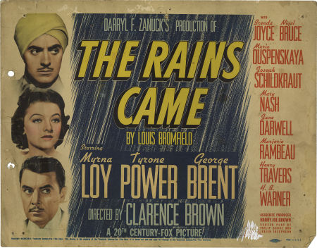 THE RAINS CAME (1939, Clarence Brown) Vinieron las lluvias