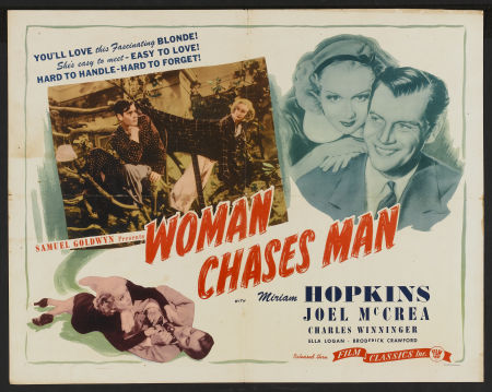 WOMAN CHASES MAN (1937, John G. Blystone) Quien conquista es la mujer