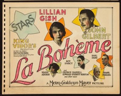 LA BOHÈME (1926, King Vidor) La bohème