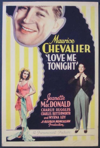 LOVE ME TONIGHT (1932, Rouben Mamoulian) Ámame esta noche