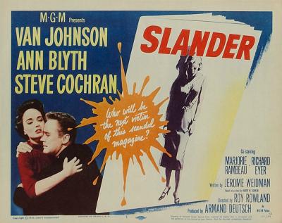 SLANDER (1957, Roy Rowland)