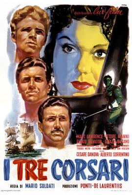 I TRE CORSARI (1952, Mario Soldati) Los tres corsarios