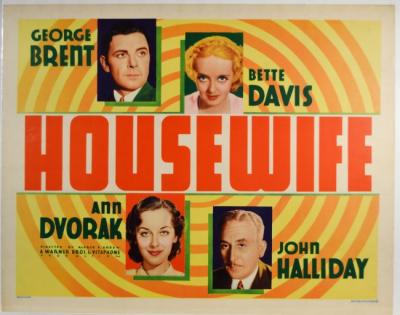 HOUSEWIFE (1934, Alfred E. Green) Una mujer de su casa