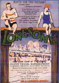 LONESOME (1928, Paul Fejös) Soledad